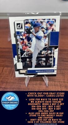 Cheap Sneaks Footwear/Sports Cards Baseball Card Marcus Stroman 2022 Donruss #143 Chicago Cubs
