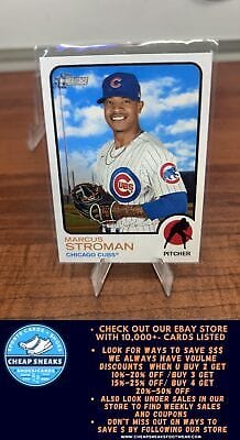 Cheap Sneaks Footwear/Sports Cards Baseball Card Marcus Stroman 2022 Topps Heritage #555 Chicago Cubs