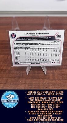 Cheap Sneaks Footwear/Sports Cards Baseball Card Marcus Stroman 2022 Topps Update #US50 Chicago Cubs