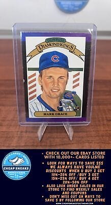 Cheap Sneaks Footwear/Sports Cards Baseball Card Mark Grace 1989 Donruss #17 Chicago Cubs