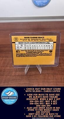 Cheap Sneaks Footwear/Sports Cards Baseball Card Mark Grace 1989 Donruss #255 Chicago Cubs