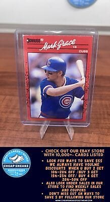 Cheap Sneaks Footwear/Sports Cards Baseball Card Mark Grace 1990 Donruss #577 Chicago Cubs