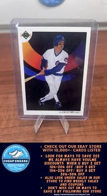 Cheap Sneaks Footwear/Sports Cards Baseball Card Mark Grace 1991 Upper Deck #99 Chicago Cubs