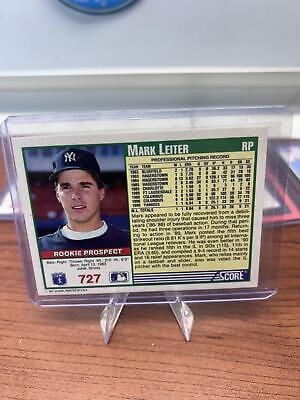 Cheap Sneaks Footwear/Sports Cards Baseball Card Mark Leiter RC 1991 Score #727 New York Yankees