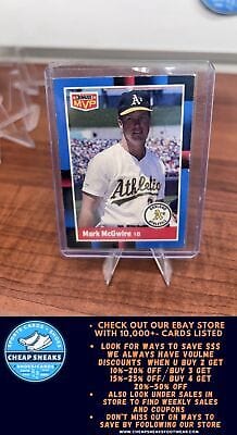 Cheap Sneaks Footwear/Sports Cards Baseball Card Mark McGwire 1988 Donruss Bonus MVPs #BC-23 Oakland Athletics