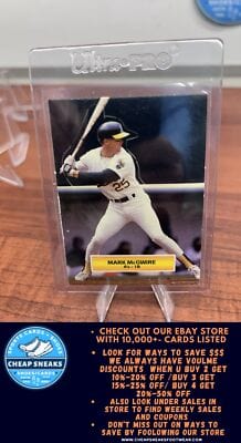 Cheap Sneaks Footwear/Sports Cards Baseball Card Mark McGwire 1989 Donruss All-Stars Stars - Pop-Ups #NNO Oakland Athle