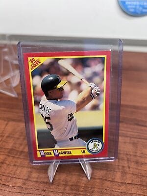 Cheap Sneaks Footwear/Sports Cards Baseball Card Mark McGwire 1990 Score #385 Oakland Athletics