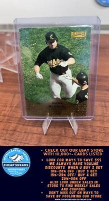 Cheap Sneaks Footwear/Sports Cards Baseball Card Mark McGwire 1997 Pinnacle #52 Oakland Athletics