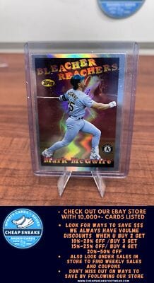 Cheap Sneaks Footwear/Sports Cards Baseball Card Mark McGwire 1997 Topps Season's Best #SB6 Oakland Athletics