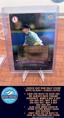 Cheap Sneaks Footwear/Sports Cards Baseball Card Mark McGwire 1998 Finest No-Protectors #145 St. Louis Cardinals