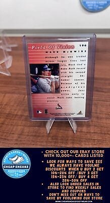 Cheap Sneaks Footwear/Sports Cards Baseball Card Mark McGwire 1998 Pinnacle Plus #196 St. Louis Cardinals