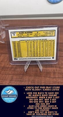 Cheap Sneaks Footwear/Sports Cards Baseball Card Mark McGwire 2022 Topps Archives #18 St. Louis Cardinals