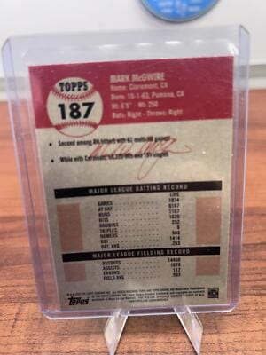 Cheap Sneaks Footwear/Sports Cards Baseball Card Mark McGwire 2022 Topps Chrome Platinum Anniversary #187 Cardinals