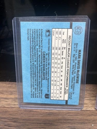 Cheap Sneaks Footwear/Sports Cards Baseball Card Mark McGwire 3 Card Lot Oakland Athletics Baseball