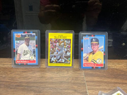 Cheap Sneaks Footwear/Sports Cards Baseball Card Mark McGwire 3 Card Lot Oakland Athletics Baseball