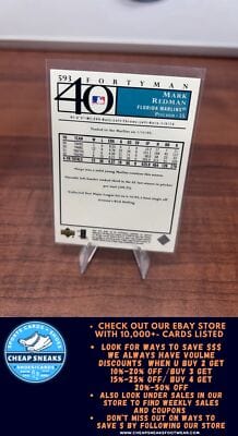 Cheap Sneaks Footwear/Sports Cards Baseball Card Mark Redman 2003 Upper Deck 40-Man #593 Florida Marlins