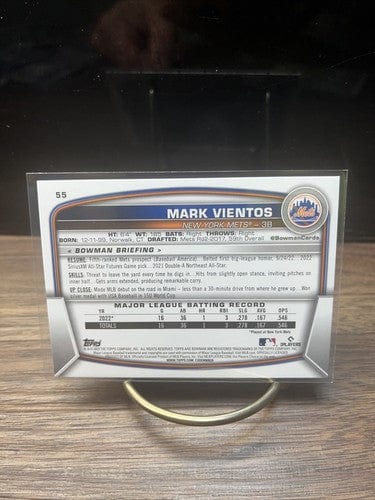 Cheap Sneaks Footwear/Sports Cards Baseball Card Mark Vientos (RC) 2023 Bowman Rookie Baseball Card  #55 New York Mets