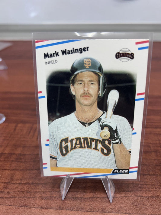 Cheap Sneaks Footwear/Sports Cards Baseball Card Mark Wasinger RC 1988 Fleer #100 San Francisco Giants