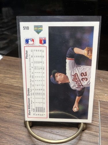 Cheap Sneaks Footwear/Sports Cards Baseball Card Mark Williamson P Baltimore Orioles 1991 Upper Deck Baseball Card #519