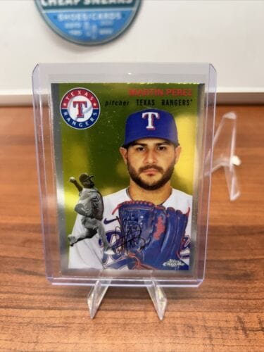 Cheap Sneaks Footwear/Sports Cards Baseball Card Martin Perez 2023 Topps Chrome Platinum Anniversary  #387 Texas Ranger