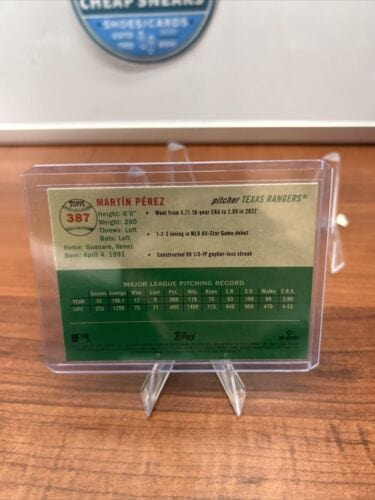 Cheap Sneaks Footwear/Sports Cards Baseball Card Martin Perez 2023 Topps Chrome Platinum Anniversary  #387 Texas Ranger