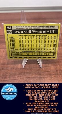 Cheap Sneaks Footwear/Sports Cards Baseball Card Marvell Wynne 1990 Topps #256 Chicago Cubs