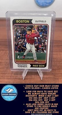 Cheap Sneaks Footwear/Sports Cards Baseball Card Masataka Yoshida 2023 Topps Heritage #542d Boston Red Sox