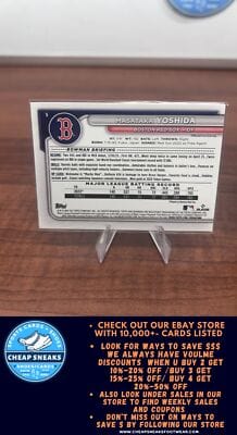 Cheap Sneaks Footwear/Sports Cards Baseball Card Masataka Yoshida 2024 Bowman #5 Boston Red Sox