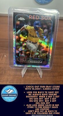 Cheap Sneaks Footwear/Sports Cards Baseball Card Masataka Yoshida 2024 Topps Chrome Logofractor Edition #63 Boston Red