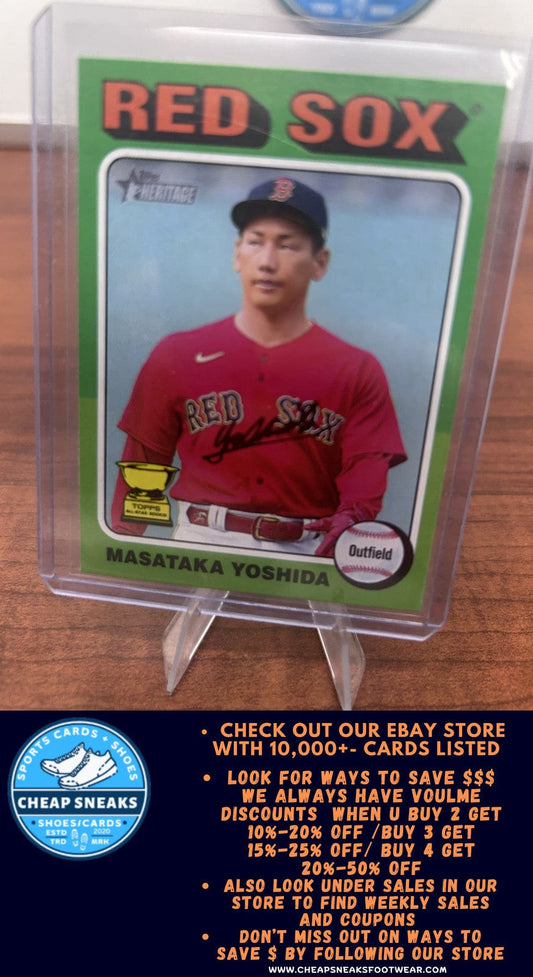 Cheap Sneaks Footwear/Sports Cards Baseball Card Masataka Yoshida 2024 Topps Heritage #292 Boston Red Sox