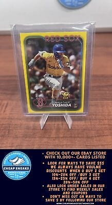 Cheap Sneaks Footwear/Sports Cards Baseball Card Masataka Yoshida 2024 Topps Yellow #228 Boston Red Sox