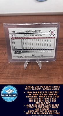 Cheap Sneaks Footwear/Sports Cards Baseball Card Masataka Yoshida 2024 Topps Yellow #228 Boston Red Sox