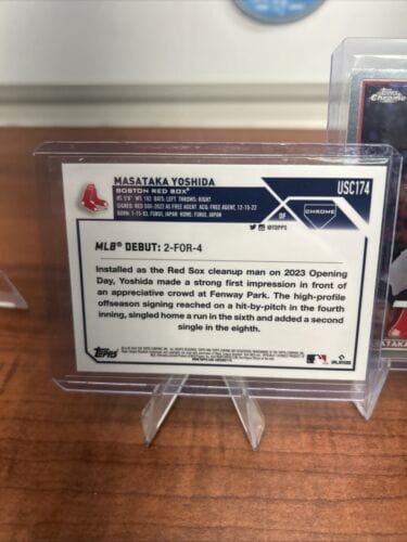 Cheap Sneaks Footwear/Sports Cards Baseball Card Masataka Yoshida (RC) Rookie Debut 2023 Topps Chrome Update #USC174 +B