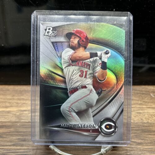Cheap Sneaks Footwear/Sports Cards Baseball Card Matheu Nelson 2022 Bowman Platinum Cincinnati Reds Card#Top-39