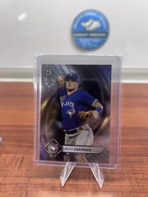 Cheap Sneaks Footwear/Sports Cards Baseball Card Matt Chapman 2022 Bowman Platinum Ice Foilboard #13 Toronto Blue Jays