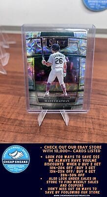 Cheap Sneaks Footwear/Sports Cards Baseball Card Matt Chapman 2022 Panini Select Cosmic #75 Oakland Athletics
