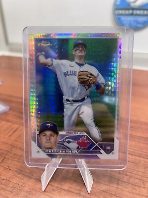 Cheap Sneaks Footwear/Sports Cards Baseball Card Matt Chapman 2023 Topps Chrome Prism Refractor #158 Toronto Blue Jays