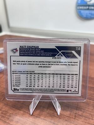 Cheap Sneaks Footwear/Sports Cards Baseball Card Matt Chapman 2023 Topps Chrome Prism Refractor #158 Toronto Blue Jays