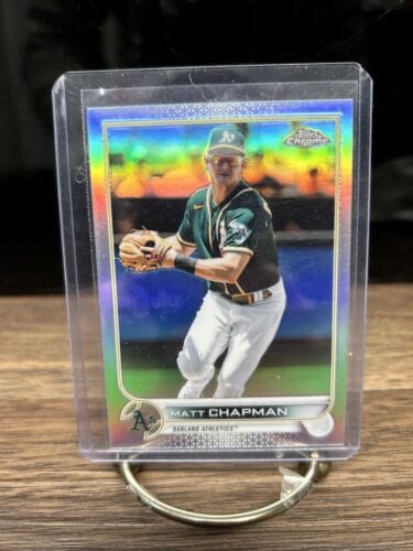 Cheap Sneaks Footwear/Sports Cards Baseball Card Matt Chapman Oakland Athletics 2022 Topps Chrome #168 Silver Refractor