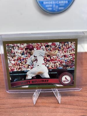 Cheap Sneaks Footwear/Sports Cards Baseball Card Matt Holliday SN 2011 Topps Gold #490 St. Louis Cardinals