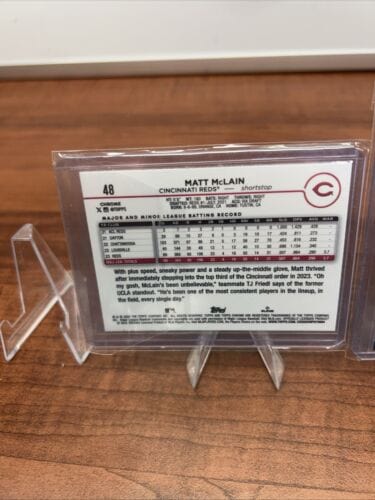 Cheap Sneaks Footwear/Sports Cards Baseball Card Matt McLain RC 2024 Topps Chrome #48/Future Stars FS-14 Reds