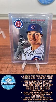 Cheap Sneaks Footwear/Sports Cards Baseball Card Matt Mervis (RC) 2023 Topps Chrome Platinum Anniversary #139 Chicago C