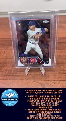 Cheap Sneaks Footwear/Sports Cards Baseball Card Matt Mervis (RC) 2023 Topps Chrome Update #USC112 Chicago Cubs