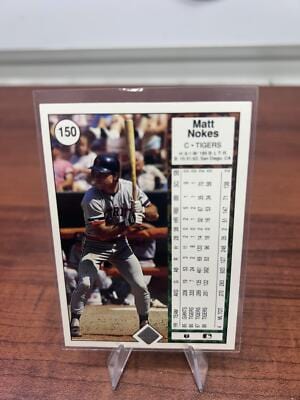 Cheap Sneaks Footwear/Sports Cards Baseball Card Matt Nokes 1989 Upper Deck #150 Detroit Tigers