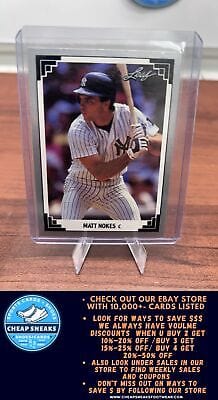 Cheap Sneaks Footwear/Sports Cards Baseball Card Matt Nokes 1991 Leaf #89 New York Yankees