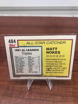 Cheap Sneaks Footwear/Sports Cards Baseball Card Matt Nokes 1992 Topps #404 New York Yankees