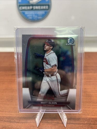 Cheap Sneaks Footwear/Sports Cards Baseball Card Matt Olson 2023 Bowman Chrome Atlanta Braves #84