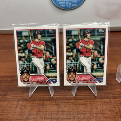 Cheap Sneaks Footwear/Sports Cards Baseball Card Matt Olson Topps Series 2 Baseball Card #481 Atlanta Braves + Bonus Ca