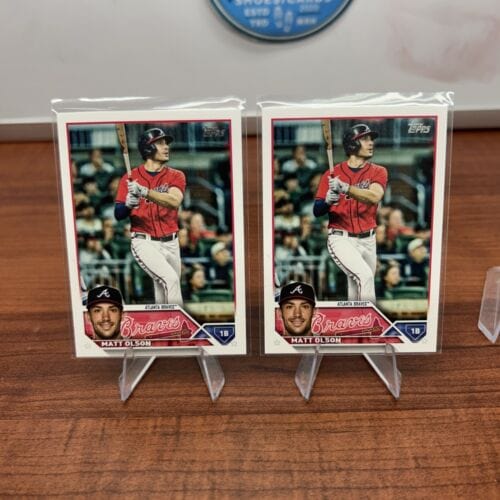 Cheap Sneaks Footwear/Sports Cards Baseball Card Matt Olson Topps Series 2 Baseball Card #481 Atlanta Braves + Bonus Ca