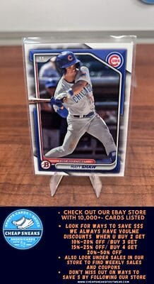 Cheap Sneaks Footwear/Sports Cards Baseball Card Matt Shaw 2024 Bowman Prospects #BP-30 Chicago Cubs